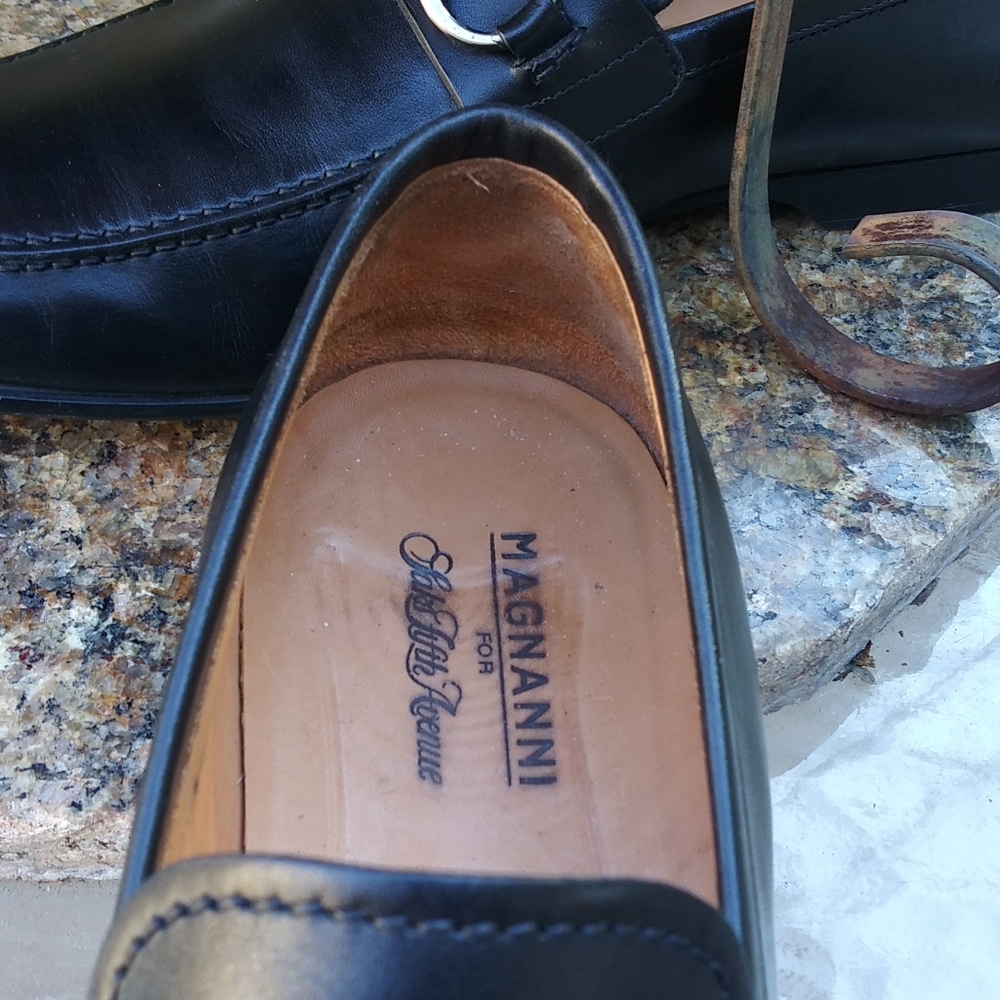 🆕 !!!!SOLD!!!! Magnanni Black Horsebit Loafers - Picture 9 of 9